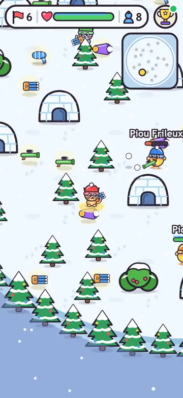 Beanie Battle — w trakcie gry