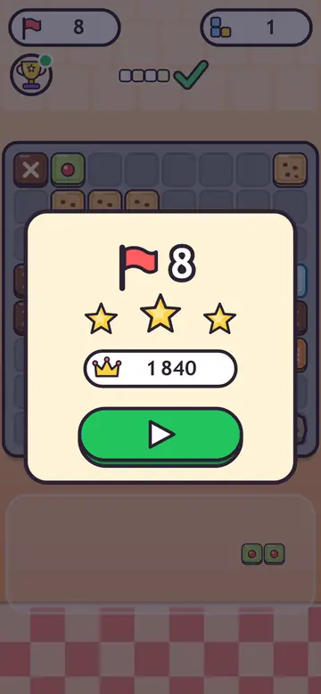 Cookie Boom — poziom ukończony