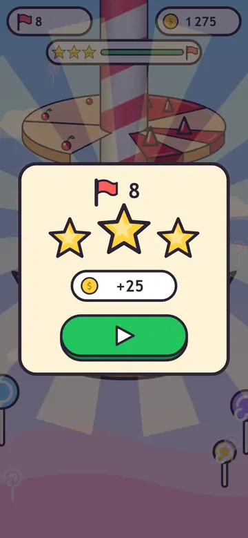Candy Tumble — poziom ukończony