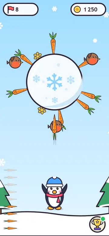 Frosty Carrots — tijdens het spelen