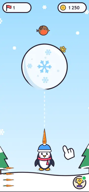Frosty Carrots — eerste level