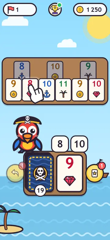 Treasure Cards — pierwszy poziom