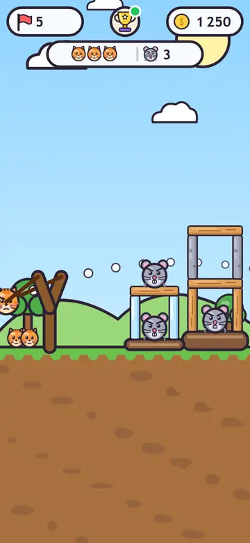 Kitten Sling — w trakcie gry