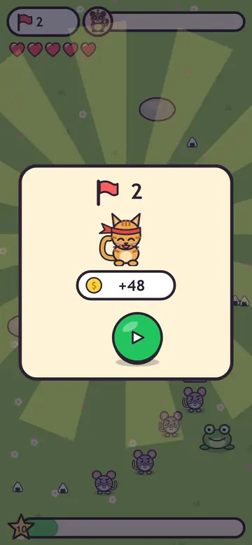 Kitten Ninja — poziom ukończony