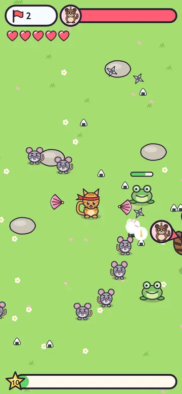 Kitten Ninja — walka z bossem