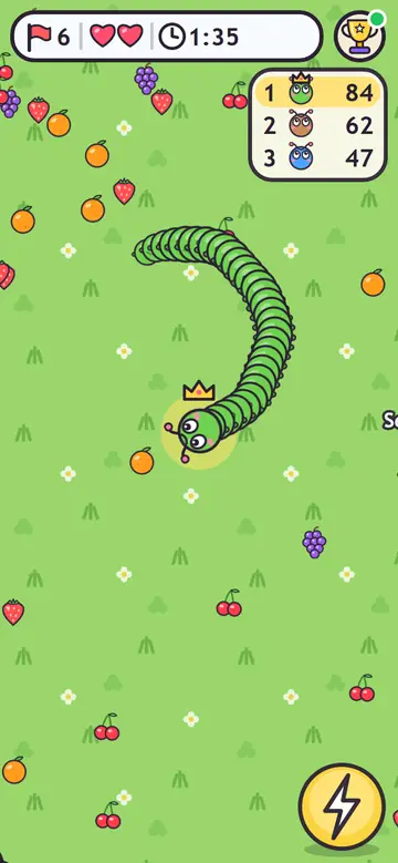 Zigzag Caterpillar — w trakcie gry