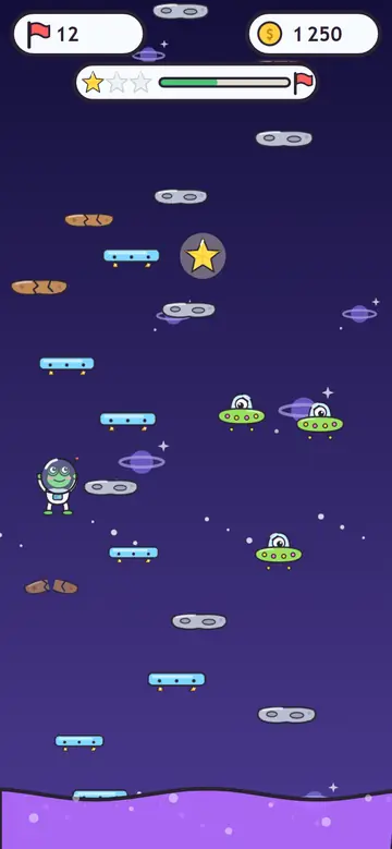 Cosmo Frog — w trakcie gry