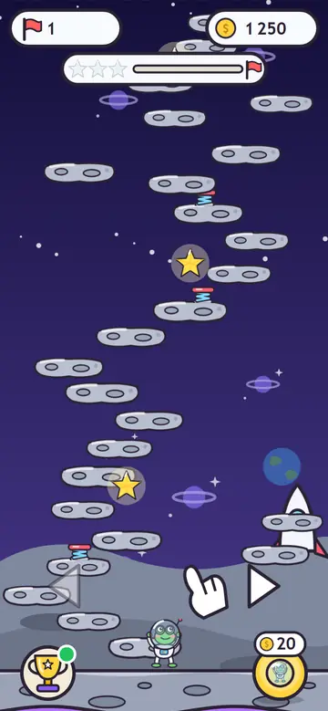 Cosmo Frog — pierwszy poziom