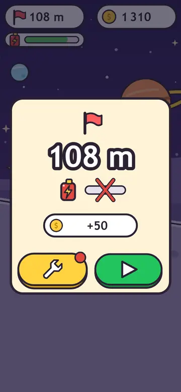 Cosmo Rover — poziom ukończony