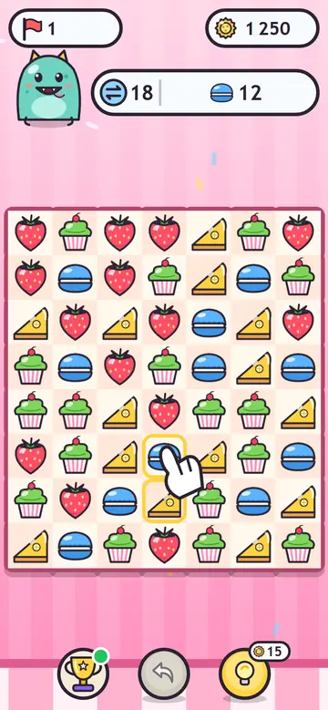 Cake Munchers — pierwszy poziom