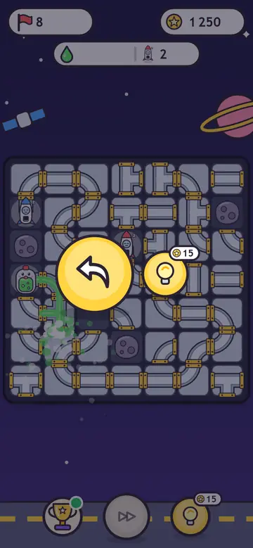 Glug Rocket — w trakcie gry