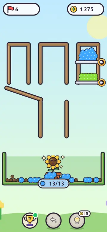 Garden Drop — tijdens het spelen
