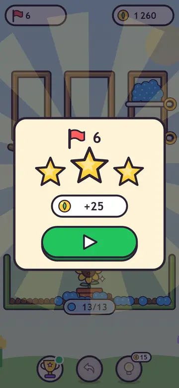 Garden Drop — level gehaald