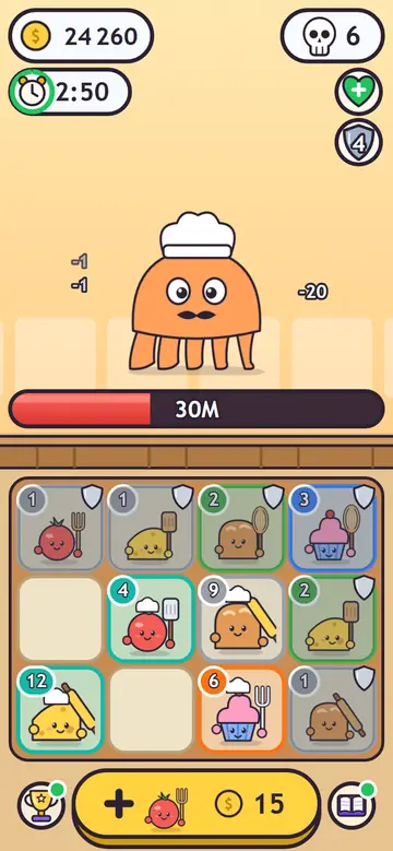 Snack Monsters — tijdens het spelen