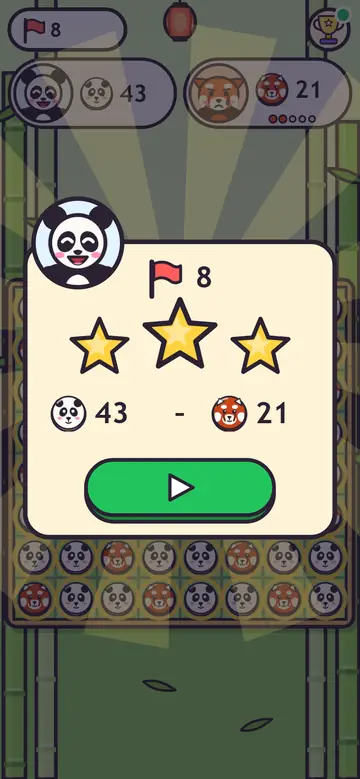 Panda Flip — level complete