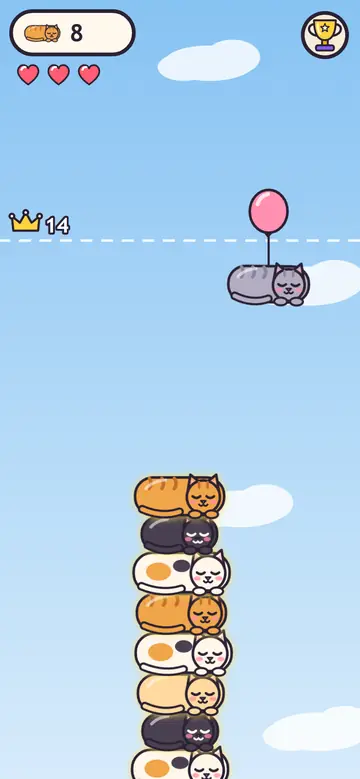 Kitten Stack — oyun sırasında
