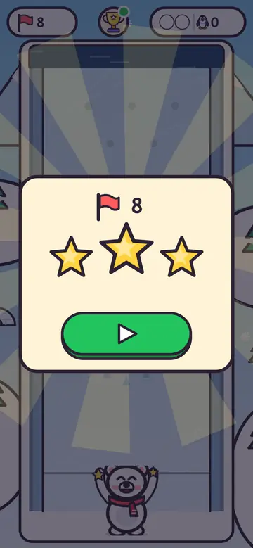Penguin Strike — level complete