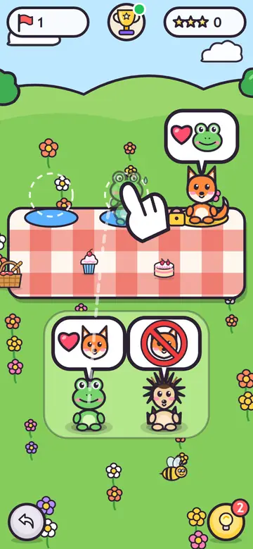 Picnic Squabble — pierwszy poziom