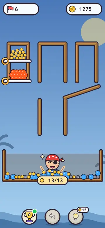 Pirate Nugget — w trakcie gry