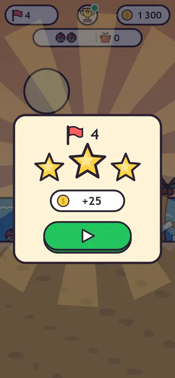 Pirate Boom — poziom ukończony