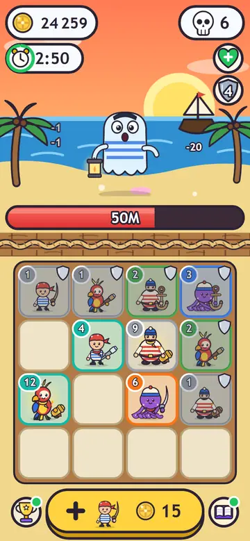 Pirates — tijdens het spelen