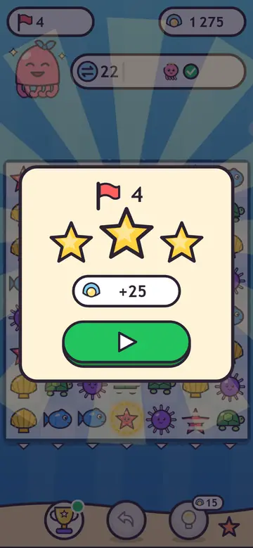 Octo Dive — poziom ukończony