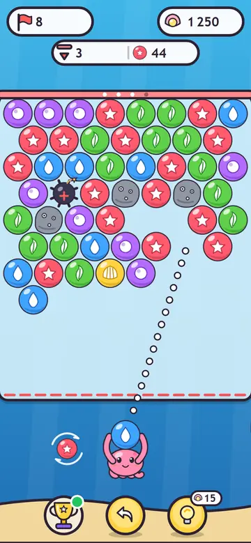 Splash Octopus — w trakcie gry