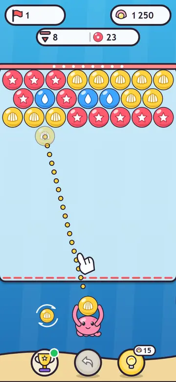 Splash Octopus — pierwszy poziom