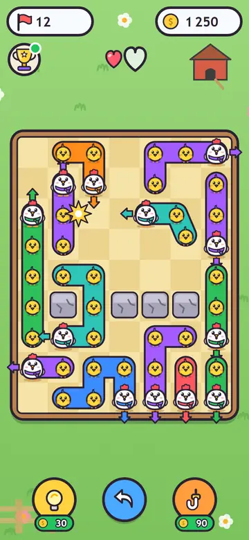 Chick Rush — tijdens het spelen