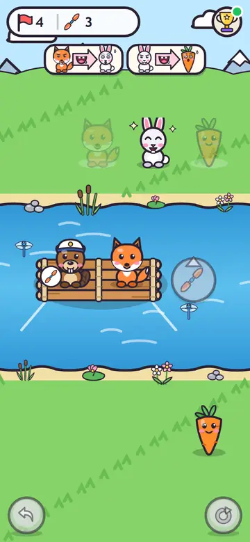 Silly Raft — w trakcie gry