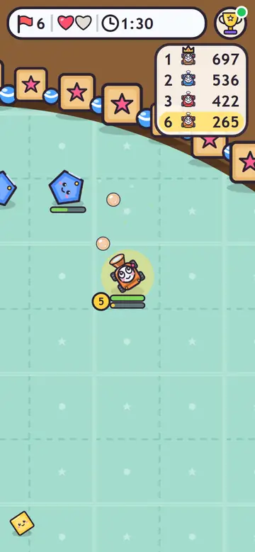 Bubble Bots — w trakcie gry