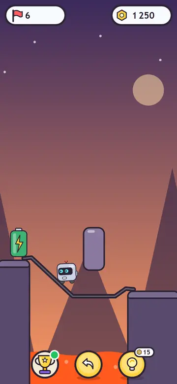 Robo Bridge — tijdens het spelen